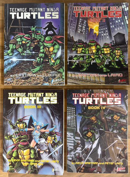 TEENAGE MUTANT NINJA TURTLES #1, 2, 3, 4 SET FIRST GRAPHIC NOVEL EASTMAN LAIRD 1988/89