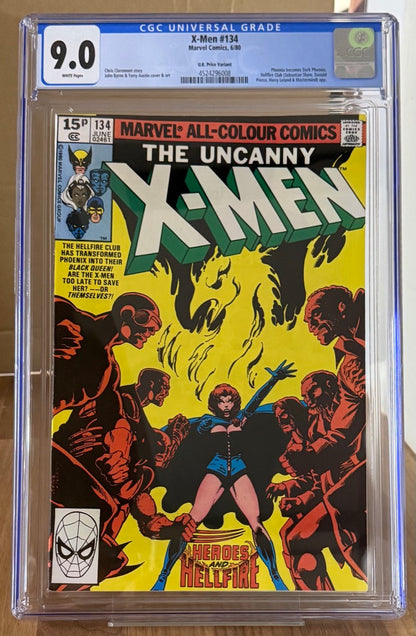 🔑 X-MEN #134 CGC 9.0 [MARVEL] COMIC *DARK PHOENIX SAGA PART 6* 1980