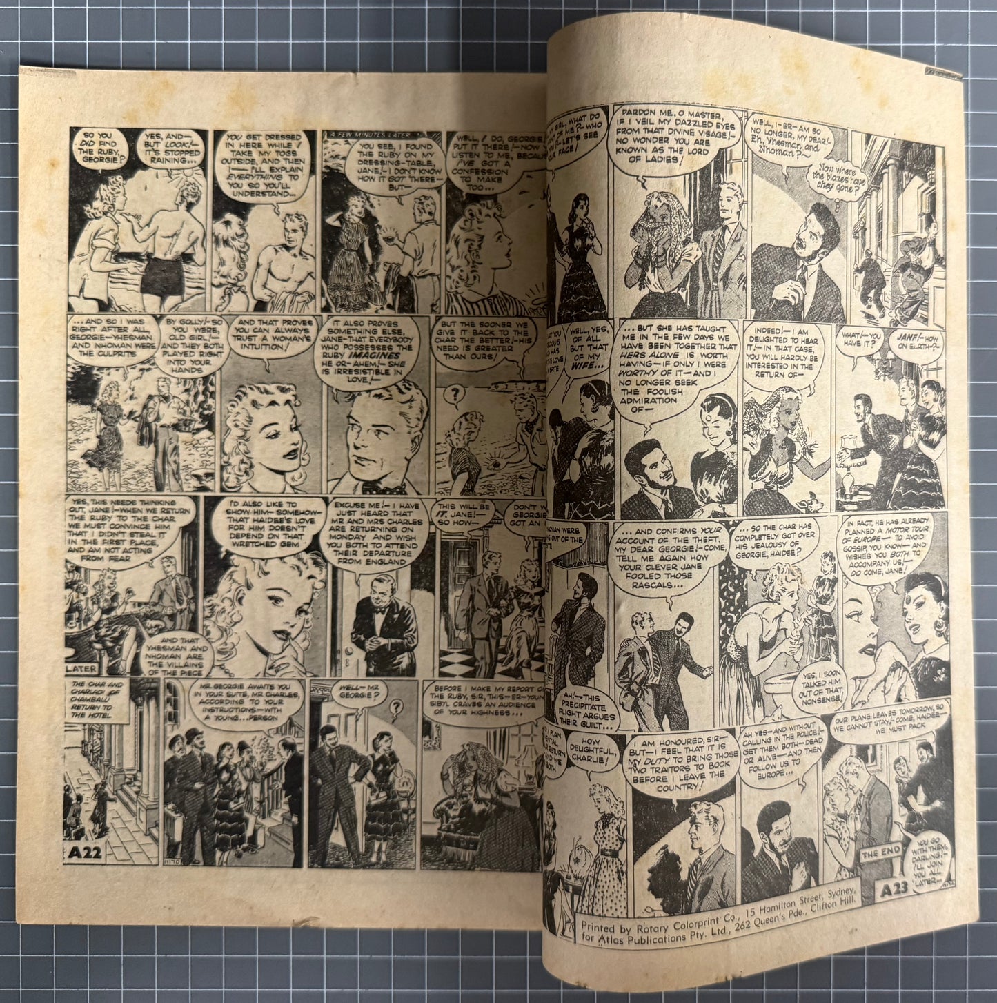 JANE FAMOUS "OOMPH" GIRL #27 (ATLAS) AUSTRALIAN PRE-DECIMAL COMIC 1956