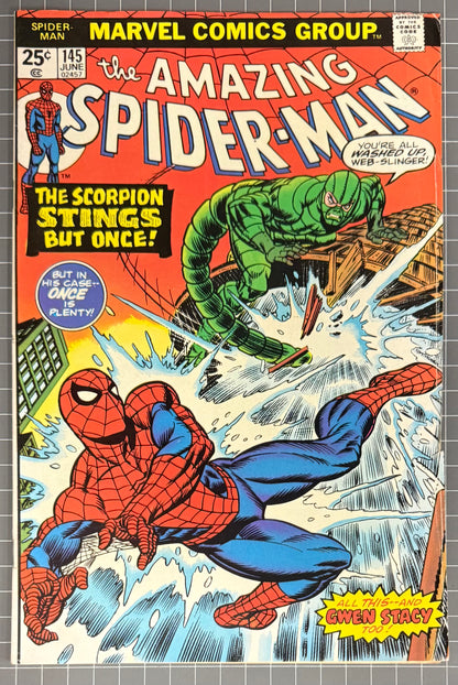 THE AMAZING SPIDER-MAN #145 [MARVEL COMICS] 1975 VG/FN