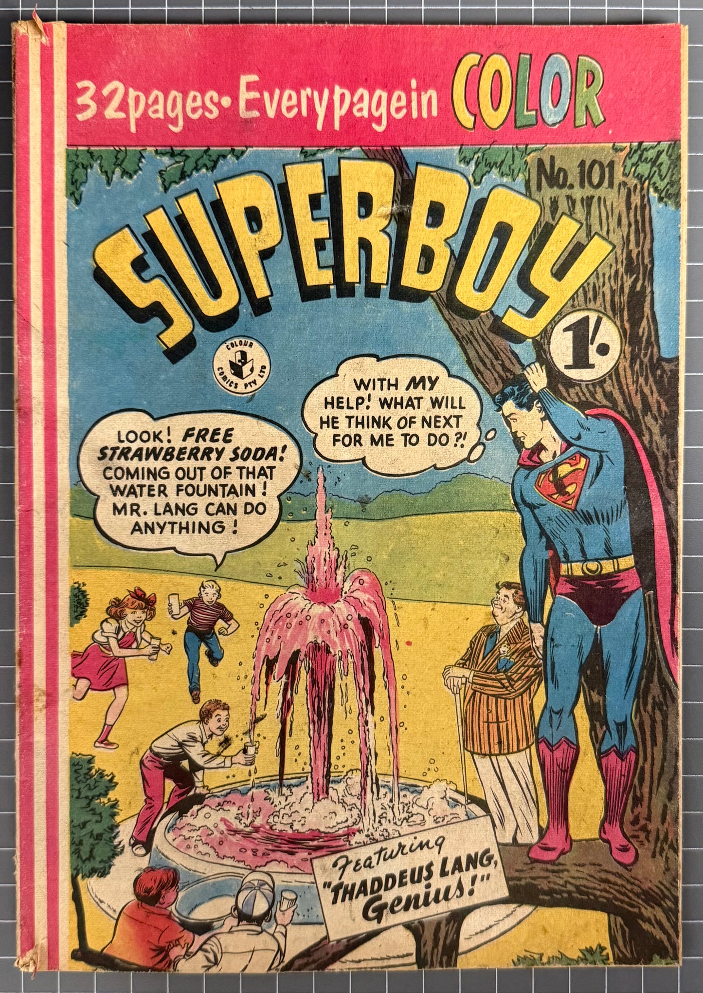 SUPERBOY #101 [COLOUR COMICS] AUSTRALIAN PRE-DECIMAL *SCARCE* 1957