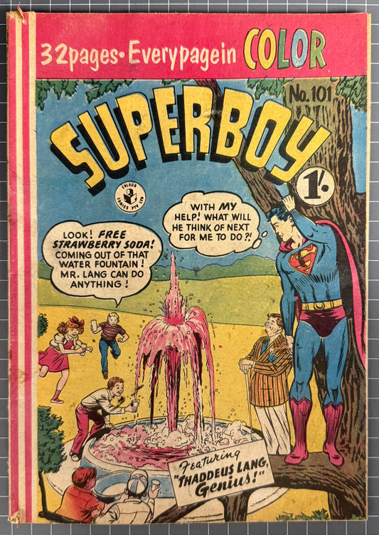SUPERBOY #101 [COLOUR COMICS] AUSTRALIAN PRE-DECIMAL *SCARCE* 1957