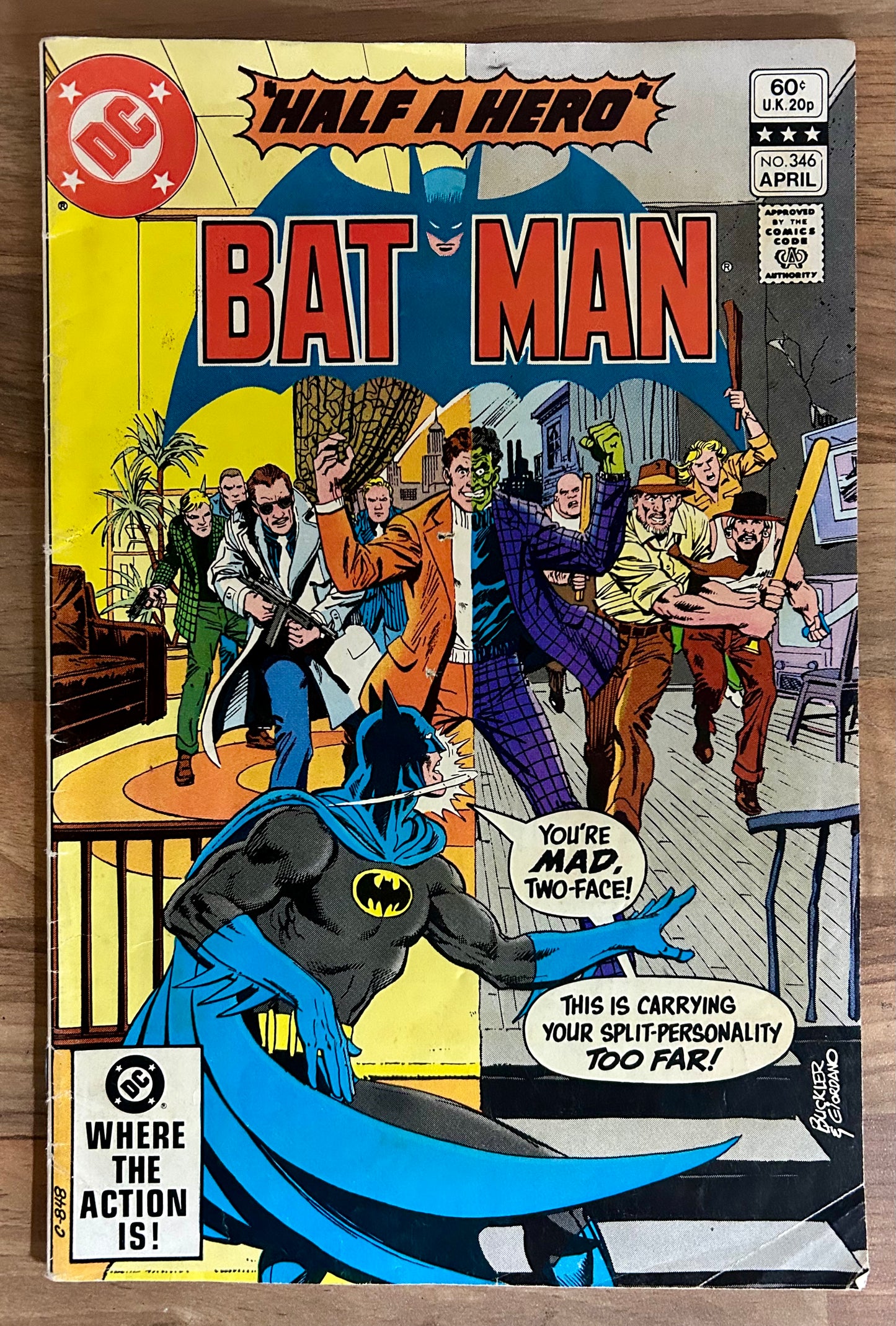 BATMAN #346 [DC COMICS] DIRECT 1982 FN-