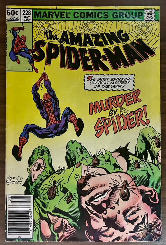 THE AMAZING SPIDER-MAN #228 [MARVEL COMICS] NEWSSTAND 1982 VG-