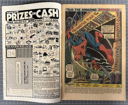 🔑 THE AMAZING SPIDER-MAN #132 [MARVEL COMICS] DIRECT 1974 GD+