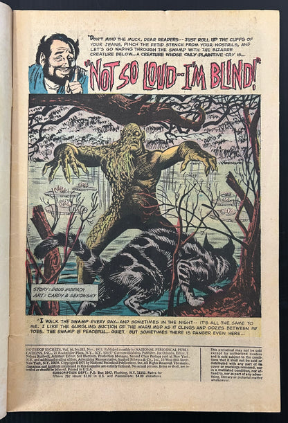 HOUSE OF SECRETS #113 [DC] COMIC 1973 VG