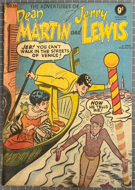ADVENTURES OF DEAN MARTIN AND JERRY LEWIS #16 [FREW] AUSTRALIAN COMIC 1957