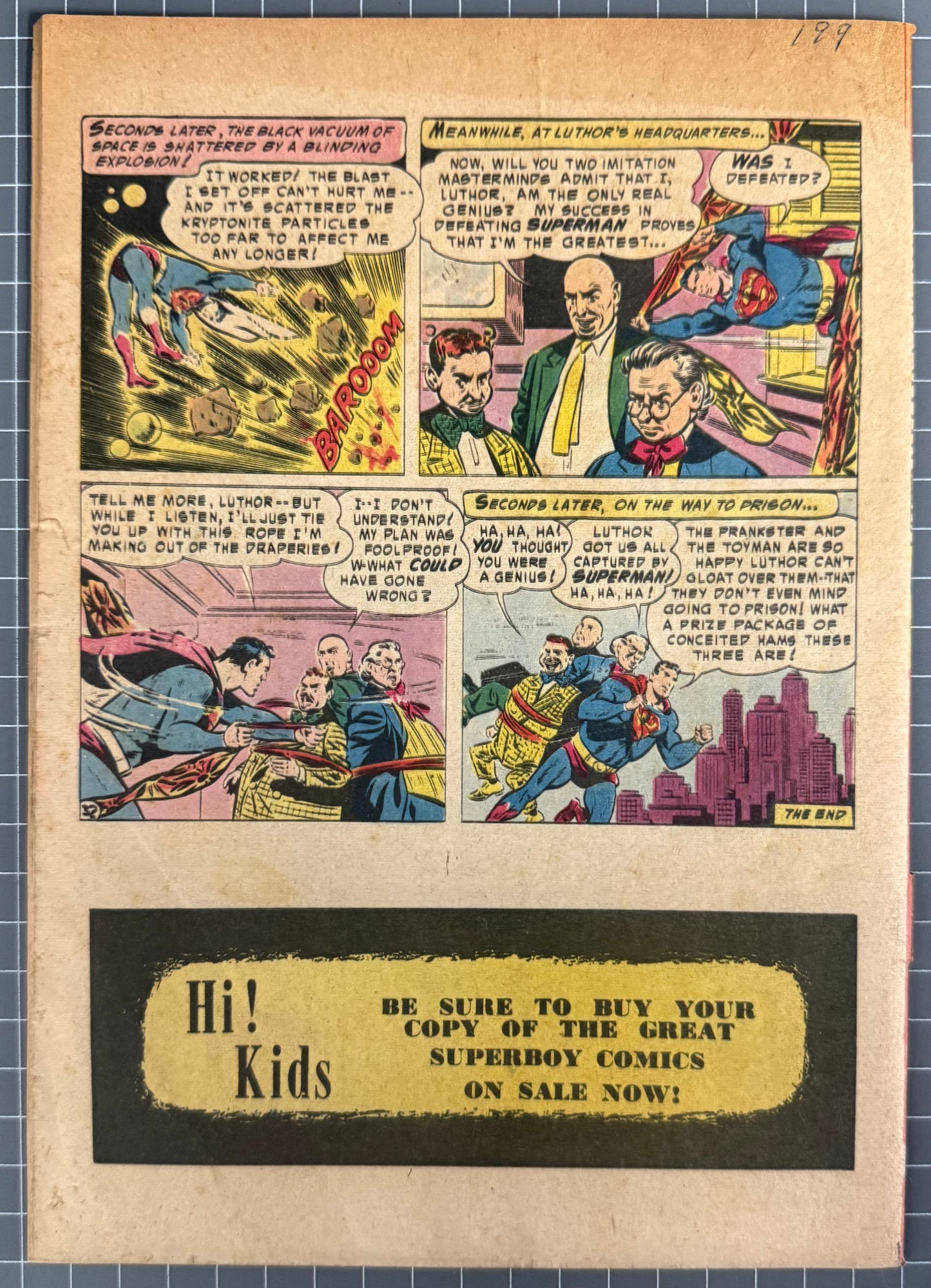 SUPERMAN #110 [COLOUR COMICS] AUSTRALIAN PRE-DECIMAL *SCARCE* 1956