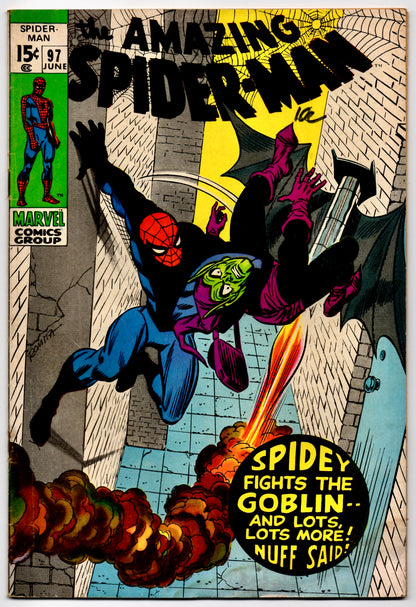 🔑 THE AMAZING SPIDER-MAN #97 (MARVEL) COMIC 1971 *JOHN ROMITA SR.* GD+