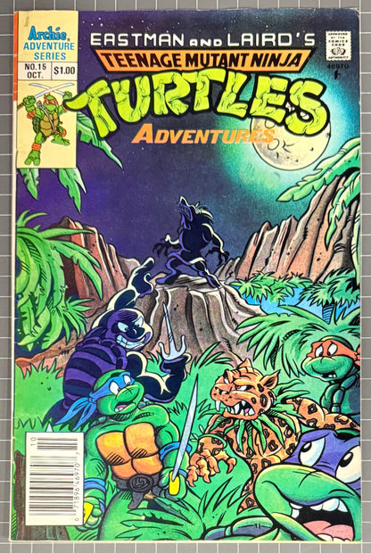 TEENAGE MUTANT NINJA TURTLES ADVENTURES #15 [ARCHIE] NEWSSTAND COMIC 1990 VG/FN