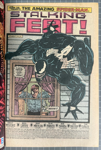 THE AMAZING SPIDER-MAN #333 [MARVEL COMICS] DIRECT 1990 FN