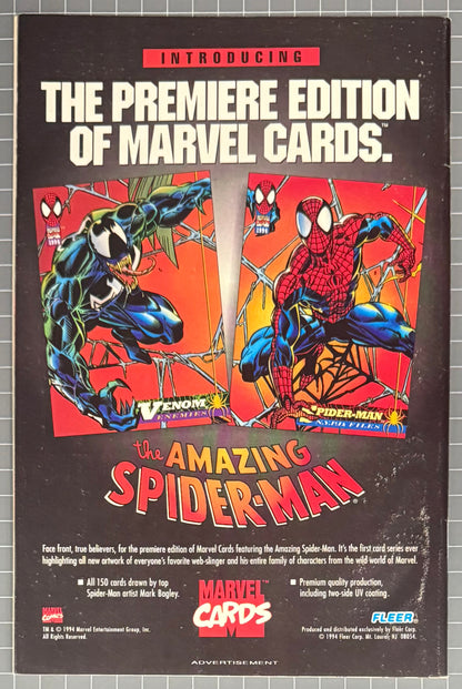 🔑 THE AMAZING SPIDER-MAN #389 [MARVEL COMICS] *CHAMELEON ORIGIN* 1994 VF-