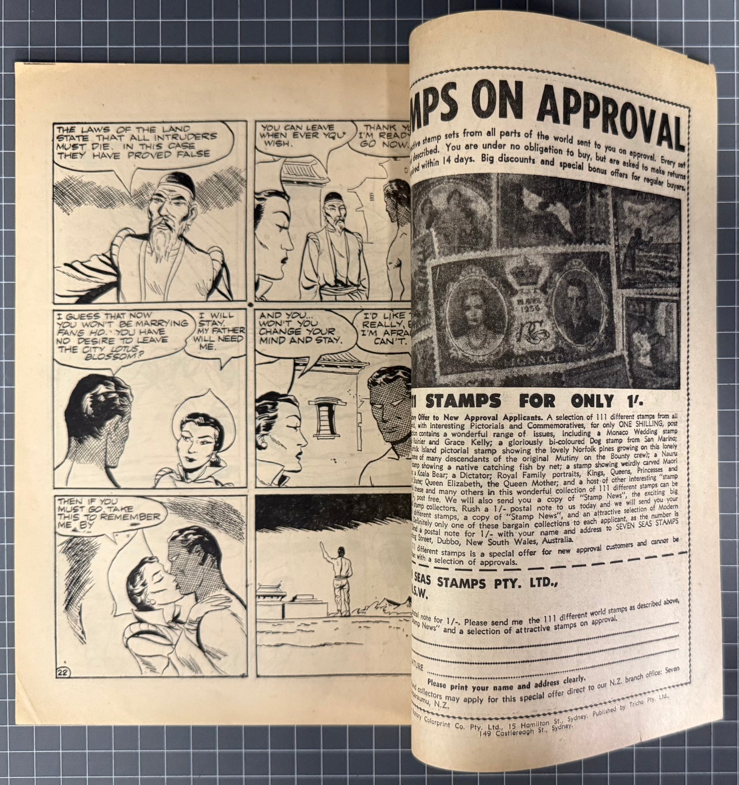THE SHADOW #98 [TRICHO] AUSTRALIAN PRE-DECIMAL COMIC 1962