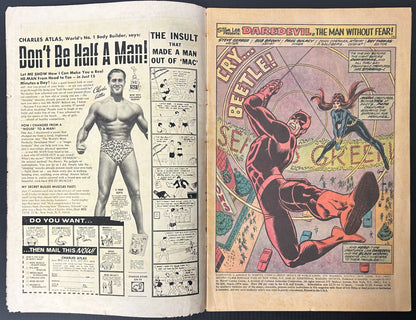 🔑 DAREDEVIL #108 [MARVEL COMICS] DIRECT *1ST APP. BLACK SPEKTRE* 1974 GD/VG