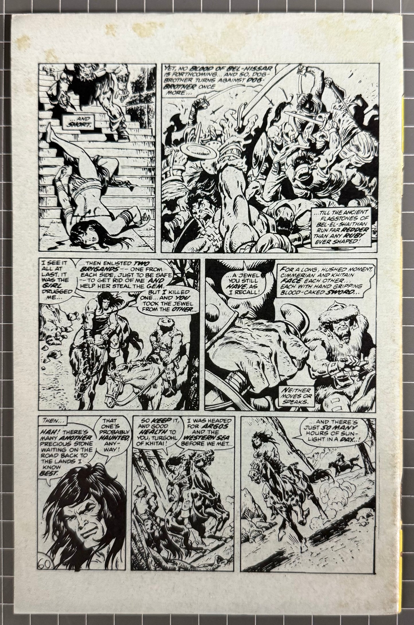 CONAN THE BARBARIAN #9 [YAFFA PUBLISHING] AUSTRALIAN MARVEL DIGEST COMIC 1981