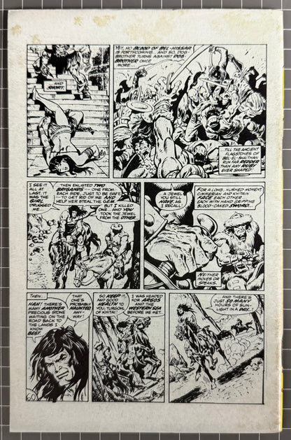 CONAN THE BARBARIAN #9 [YAFFA PUBLISHING] AUSTRALIAN MARVEL DIGEST COMIC 1981