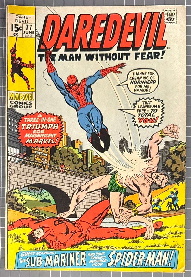 DAREDEVIL #77 [MARVEL COMICS] 1971 VG/FN