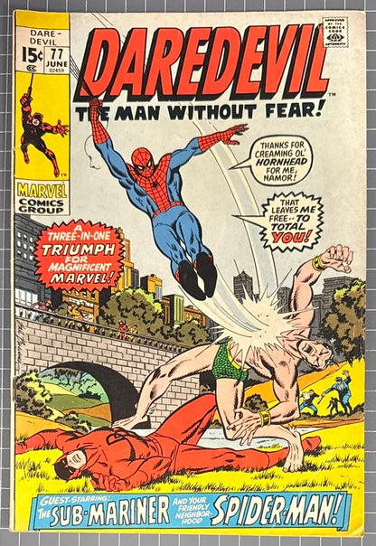 DAREDEVIL #77 [MARVEL COMICS] 1971 VG/FN