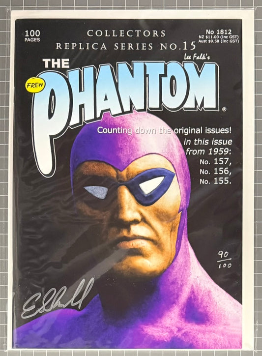 THE PHANTOM #1812 REPLICA #15 [FREW] ***SIGNED & LIMITED*** AUSTRALIAN COMIC 2018 NM