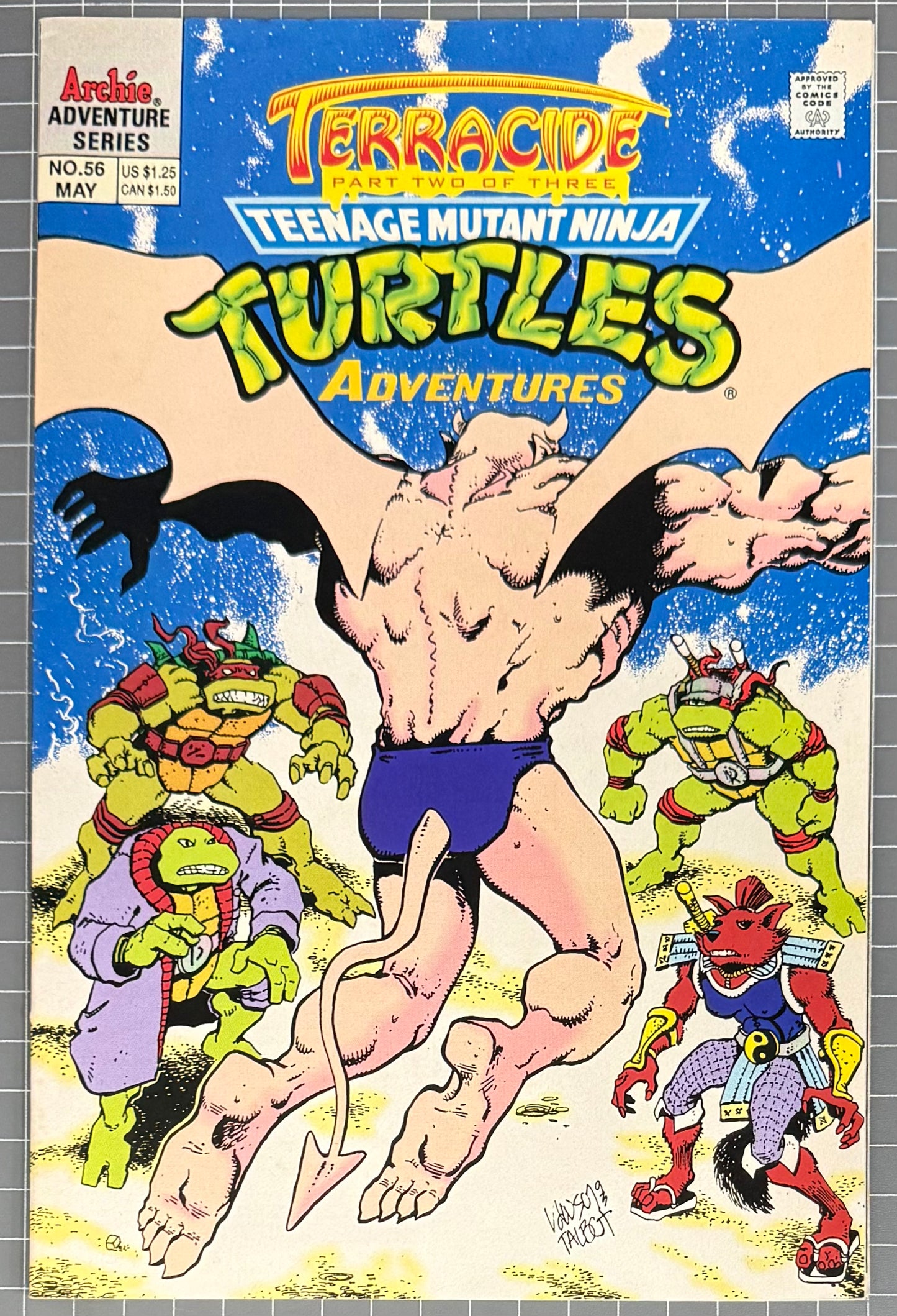 TEENAGE MUTANT NINJA TURTLES ADVENTURES #56 [ARCHIE] DIRECT COMIC 1994 VF+