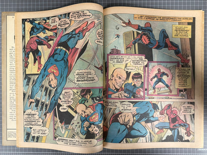 🔑 SUPERMAN VS. THE AMAZING SPIDER-MAN [DC MARVEL PRESENT] TREASURY 1976 FN+