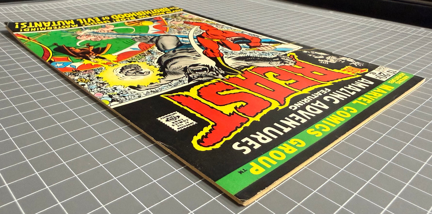 🔑 AMAZING ADVENTURES #13 [MARVEL COMICS] *BEAST* JOHN ROMITA 1972 FN