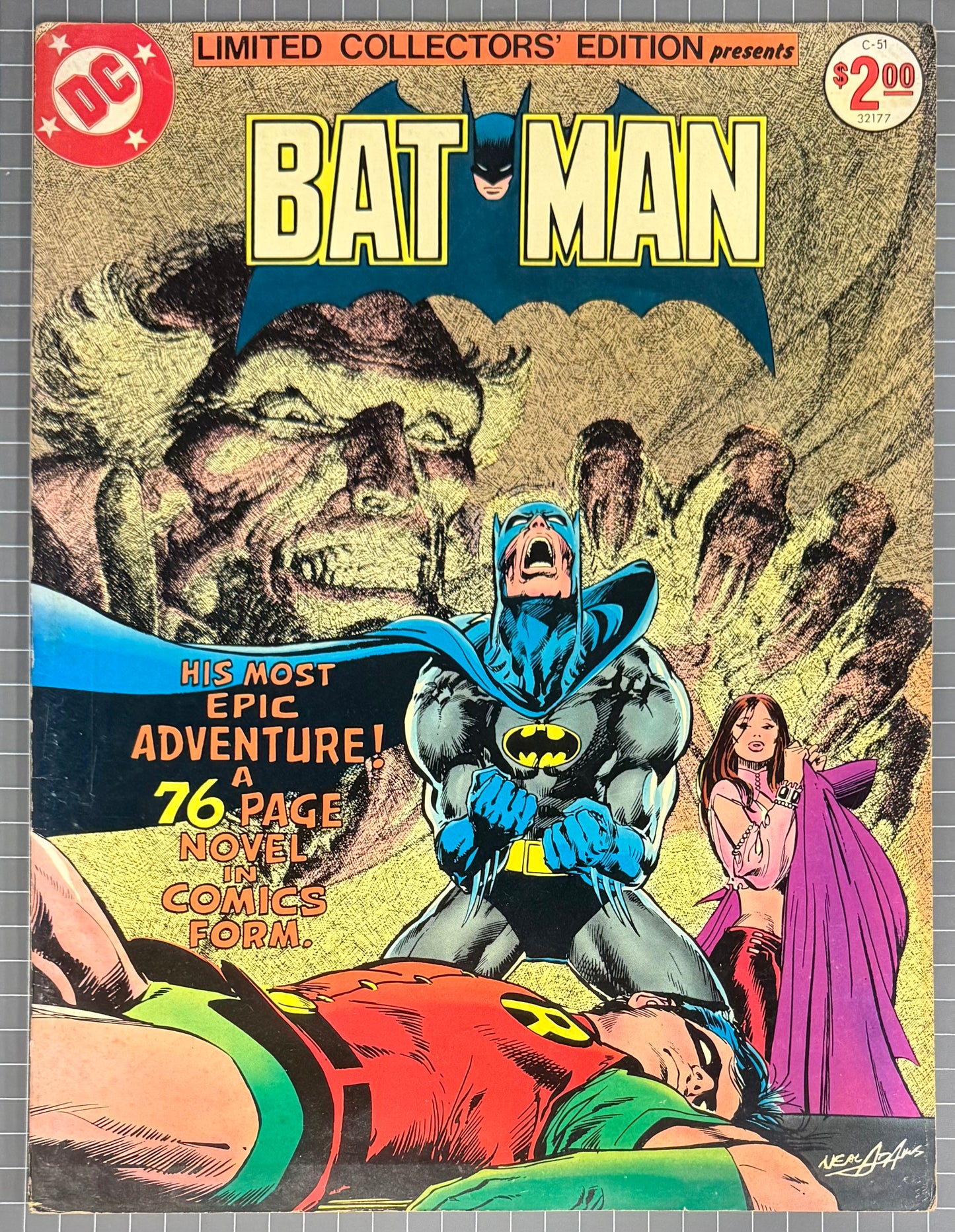 🔑 LIMITED COLLECTOR'S EDITION #C-51: BATMAN [DC] TREASURY COMIC 1977 FN