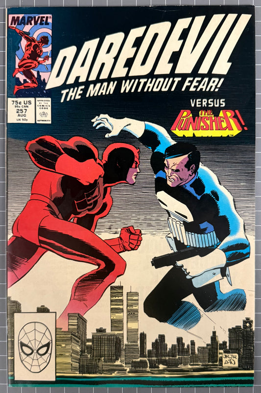 DAREDEVIL #257 [MARVEL COMICS] DIRECT 1988 FN/VF