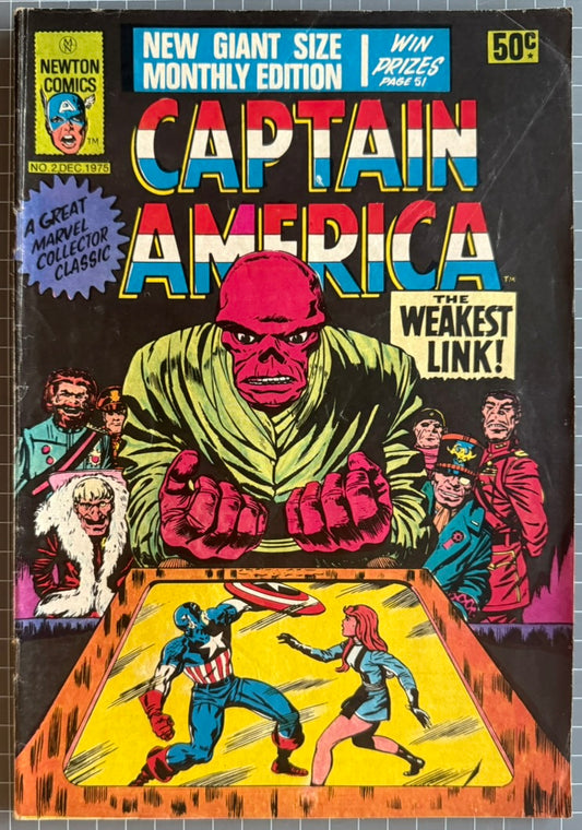 🔑 CAPTAIN AMERICA #2 [NEWTON COMICS] AUSTRALIAN MARVEL 1975