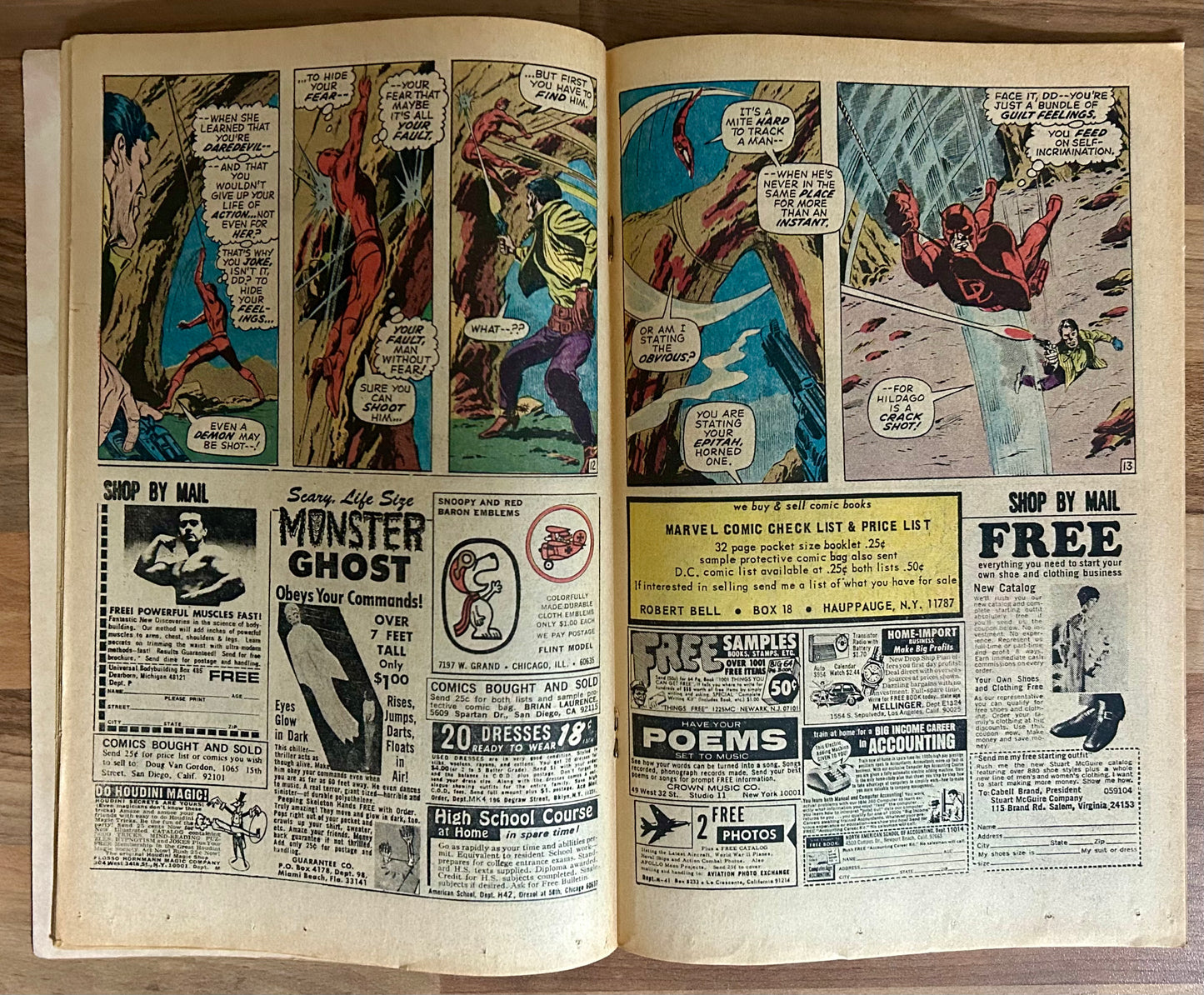 DAREDEVIL #76 [MARVEL COMICS] DIRECT 1971 FN+
