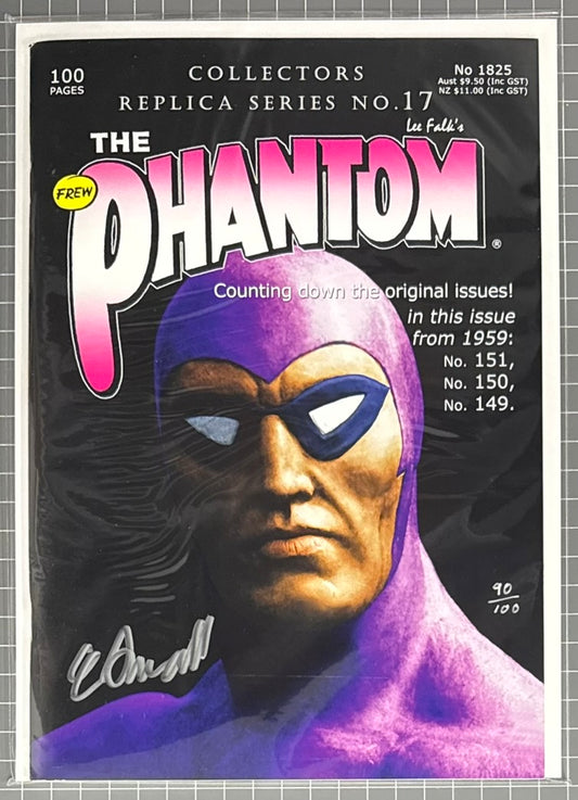 THE PHANTOM #1825 REPLICA #17 [FREW] ***SIGNED & LIMITED*** AUSTRALIAN COMIC 2018 NM