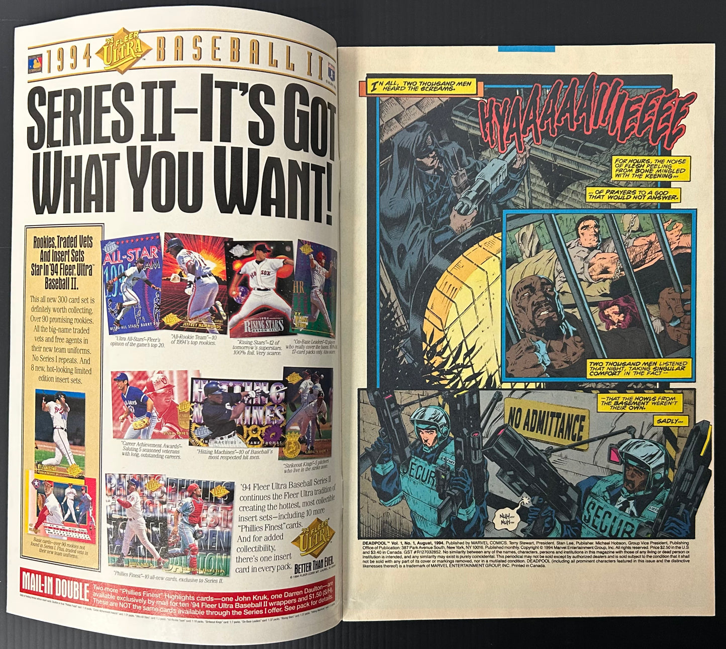 DEADPOOL #1 [MARVEL COMICS] DIRECT 1994