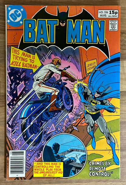 BATMAN #326 [DC COMICS] NEWSSTAND 1980 FN/VF