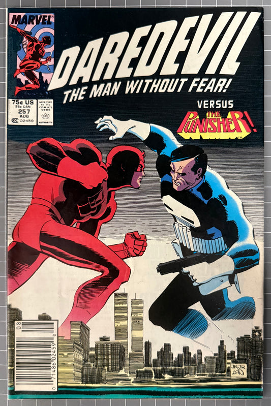 DAREDEVIL #257 [MARVEL COMICS] NEWSSTAND 1988 FN/VF