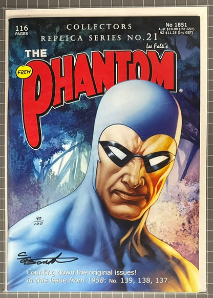 THE PHANTOM #1851 REPLICA #21 [FREW] ***SIGNED & LIMITED*** AUSTRALIAN COMIC 2019 NM