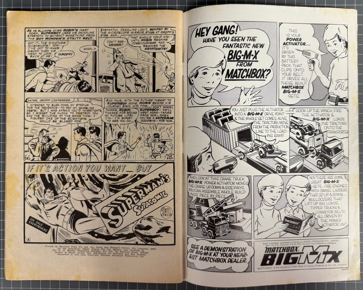 SUPER ADVENTURE COMIC #52 [COLOUR COMICS] AUSTRALIAN *LOIS LANE BONDAGE* 1972