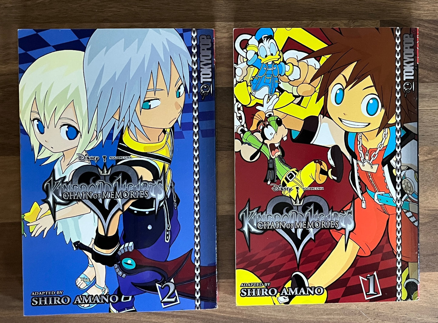 Kingdom Hearts: Chain of Memories Complete Series # 1, 2 + Slipcase Shiro Amano