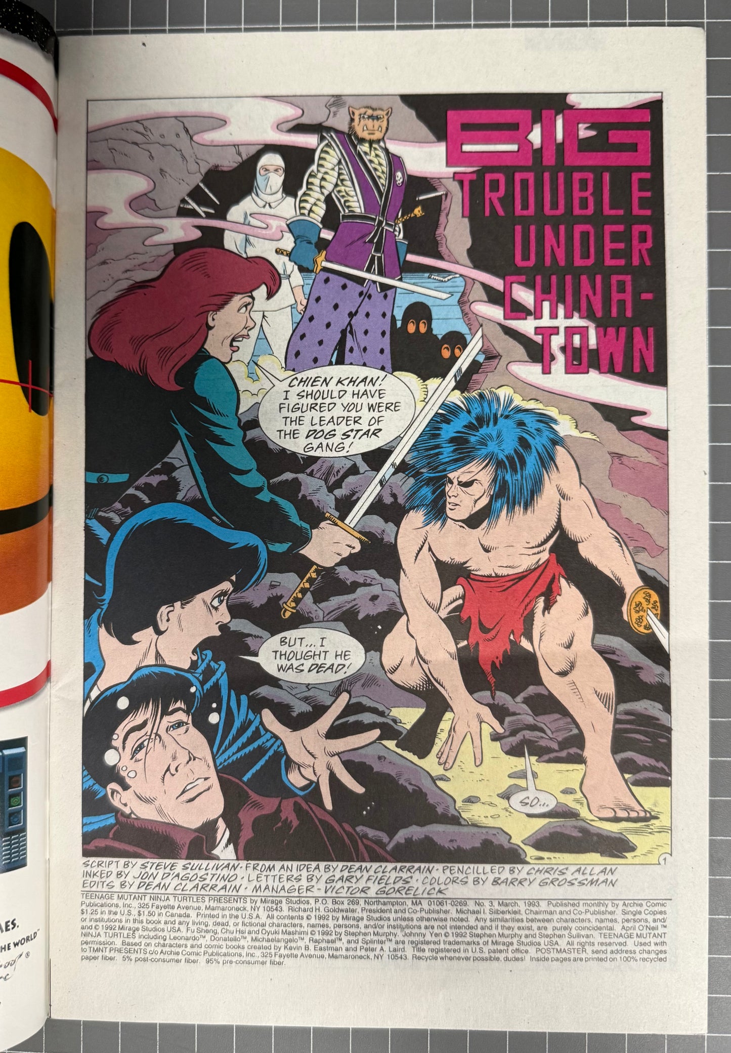 TMNT PRESENTS APRIL O'NEIL #3 [ARCHIE] COMIC 1993 FN/VF