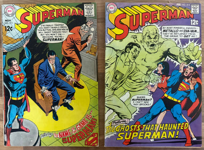 SUPERMAN #179-#255 [DC] NON SEQUENTIAL LOT 20 COMICS SILVER/BRONZE AGE BUNDLE