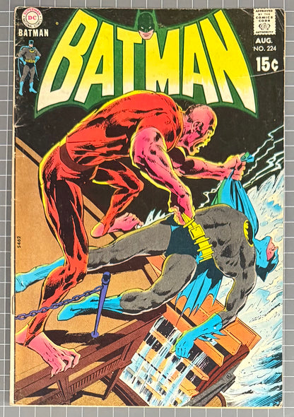 BATMAN #224 [DC COMICS] ***NEAL ADAMS COVER*** 1970 VG/FN