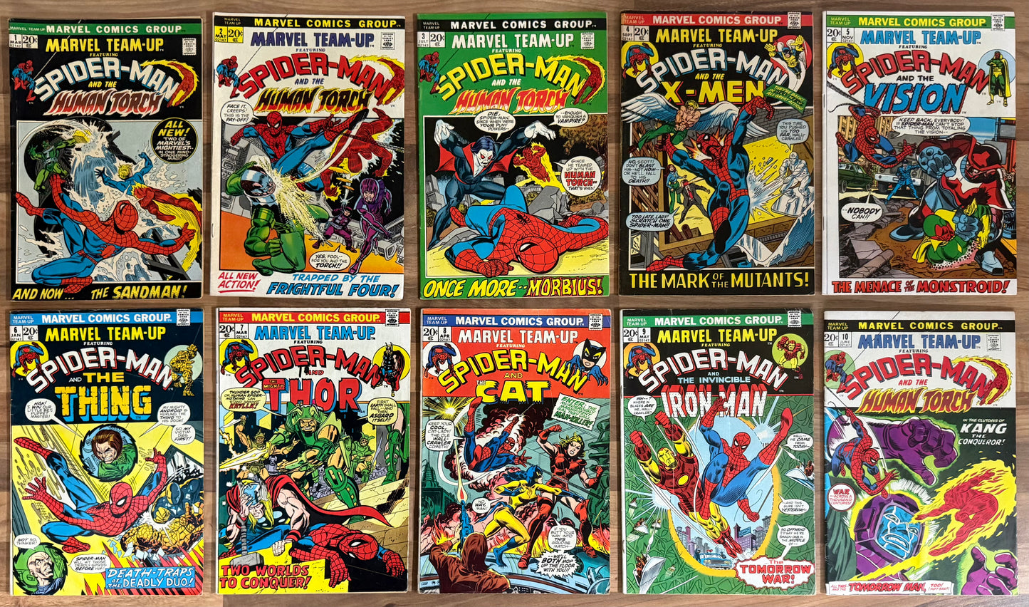 🔑 MARVEL TEAM-UP #1-150 + ANNUALS #1-7 COMPLETE SERIES 1972