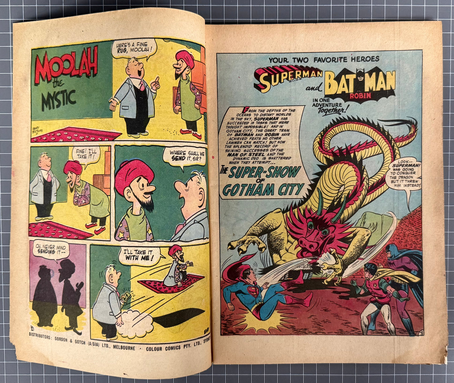 SUPER ADVENTURE COMIC #84 [COLOUR COMICS] AUSTRALIAN PRE-DECIMAL *SCARCE* 1957