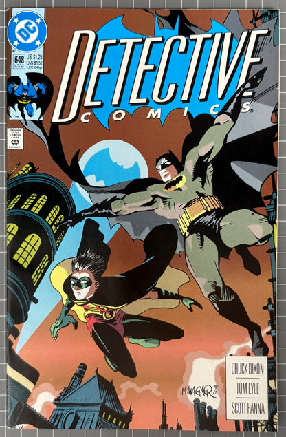 🔑 DETECTIVE COMICS #648 [DC COMICS] DIRECT *2ND APP. SPOILER* 1992 NM