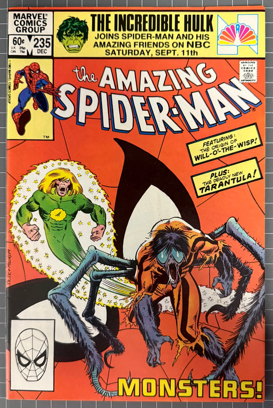 THE AMAZING SPIDER-MAN #235 [MARVEL COMICS] DIRECT 1982 VF+