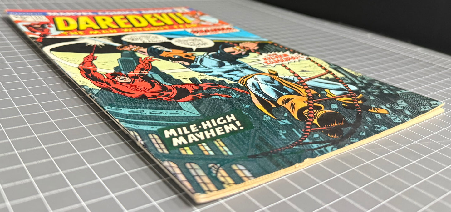 🔑 DAREDEVIL #111 [MARVEL COMICS] DIRECT *1ST APP. SILVER SAMURAI* 1974 FN