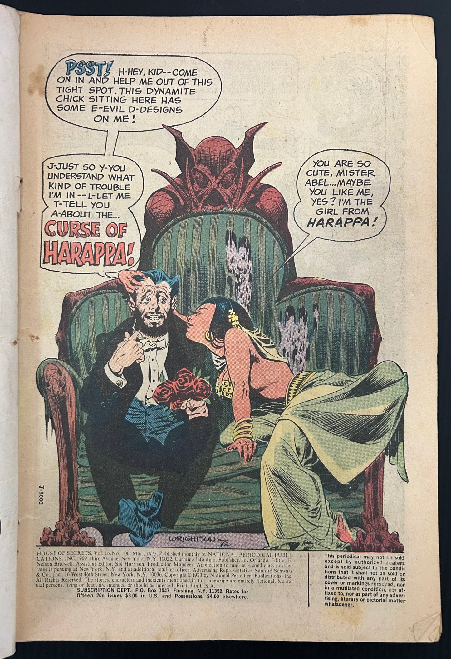 HOUSE OF SECRETS #106 [DC] COMIC 1973 FR/GD