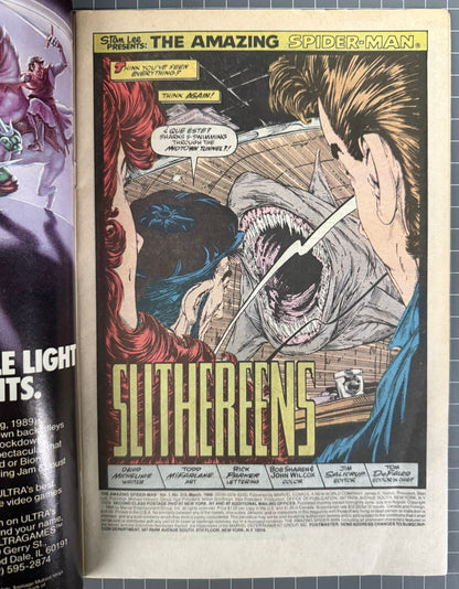 THE AMAZING SPIDER-MAN #313 [MARVEL COMICS] NEWSSTAND 1989 FN