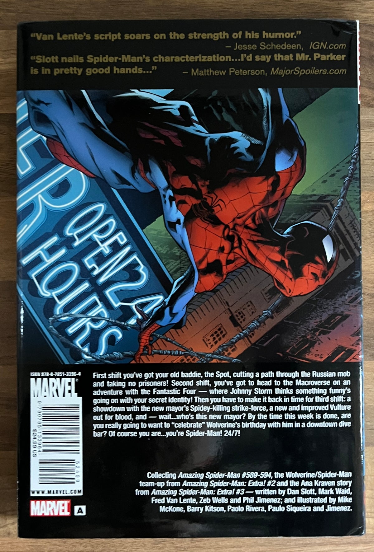 Marvel Premiere Edition: The Amazing Spider-Man 24/7 HC/DJ, 1st Print, 2009