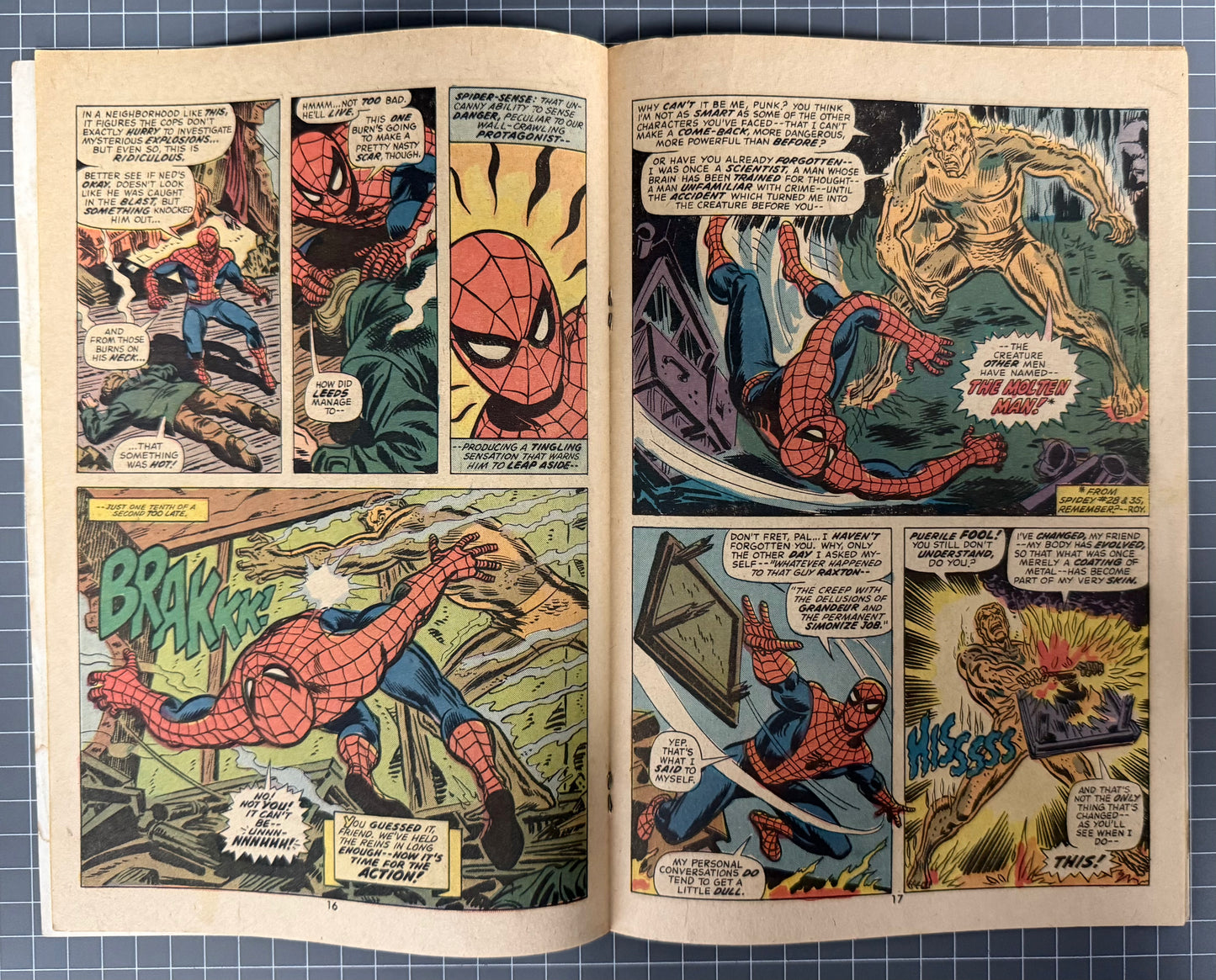 🔑 THE AMAZING SPIDER-MAN #132 [MARVEL COMICS] DIRECT 1974 GD+