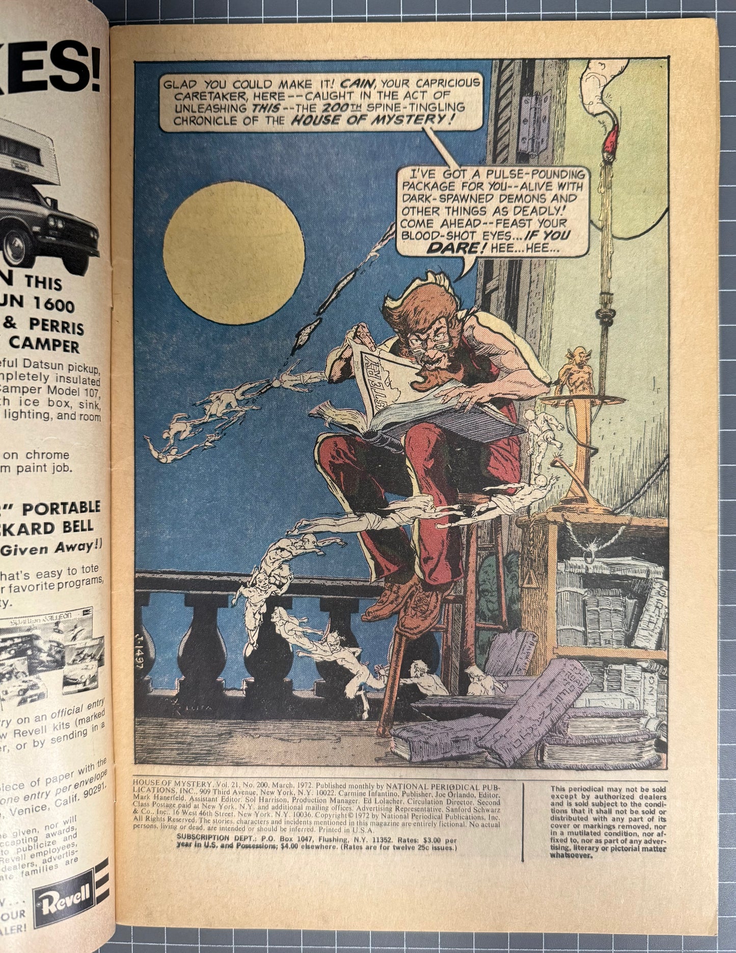 HOUSE OF MYSTERY #200 [DC COMICS] 1972 FN+